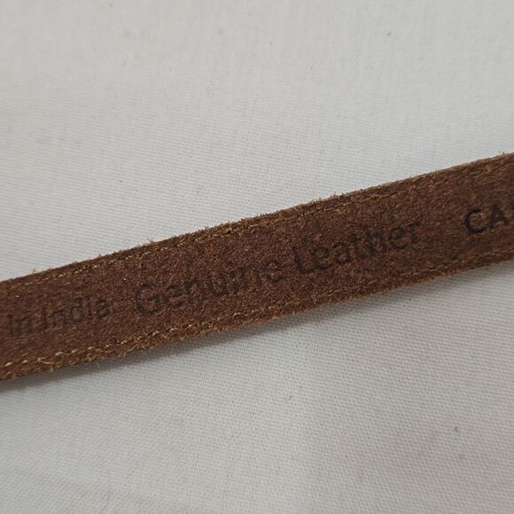 Ann Taylor studded leather pink  belt size medium - Picture 6 of 6